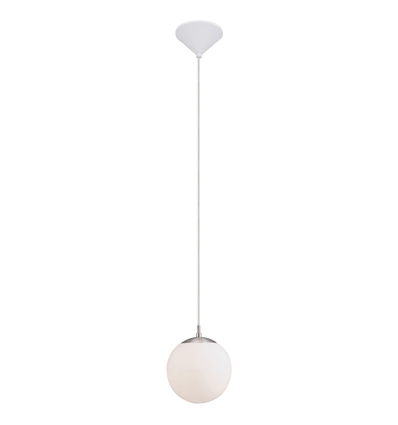 EGLO Rondo Pendel lampe Ø200 mm Til E27 I Opal Hvid