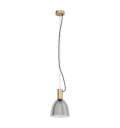 EGLO Lebalio Pendel Lampe Til E27 i Røget Glas
