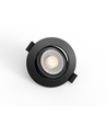 7W Ø8,3cm DimToWarm+CCT indbygningsspot dæmpbar RA96 - Hul: Ø6,8 cm, Mål: Ø8,3 cm, Sort