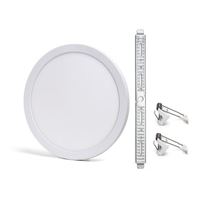 Aigostar Rund Justerbar CCT LED Panel Ø330 På 24W Til Indbyg/Påbyg i Hvid