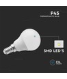 V-TAC pære 4,5W E14 - P45 plastik, 4000K