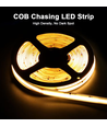 10m COB LED strip IC løbelys/running - 12W/m, løbelys, 120 LED pr. meter, 24V