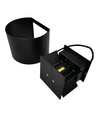 6W Væglampe - IP65, Rund, RGB + CCT Tuya, Sort, Op/ned, Justerbar, Inde / ude, Inkl. lyskilde