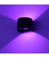 LEDlife RGB+CCT 6W væglampe - Zigbee, sort, rund, op/ned, justerbar, inde / ude, IP65, inkl. lyskilde