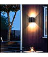LEDlife RGB+CCT 6W væglampe - Zigbee, sort, rund, op/ned, justerbar, inde / ude, IP65, inkl. lyskilde