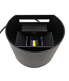 LEDlife RGB+CCT 6W væglampe - Zigbee, sort, rund, op/ned, justerbar, inde / ude, IP65, inkl. lyskilde