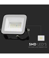 20W LED projektør - Samsung LED chip, IP65, sort hus, 4000K, udendørs