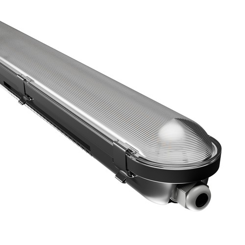 LIMEA Gigant Pro 40W/33W/26W/20W - Vandtæt 1200mm, Neutral Hvid, 230V, 120°, IP66, IK10, 1200x80x68mm, Sort.
