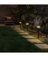 2,5W SOLARA FUNGI LED havelampe, 3,7V - 200lm, IP44, 2700K, genopladelig, sort