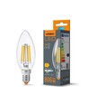 E14 6W LED kertepære - Filament, 806lm, 3000K, 360 grader, flicker free, erstatter 60W