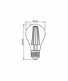 E27 10W LED filament pære - A60, 4000K, 360 grader, glas