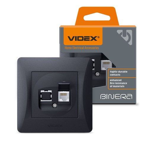 Cat6-stik - enkelt, computer, sort