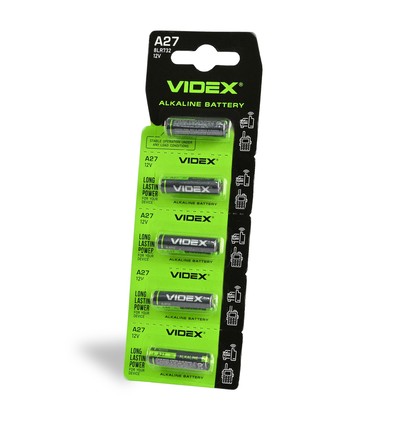 5 stk. A27 alkaline batteri