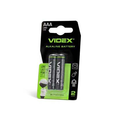 2 stk. AAA LR03 - Alkaline batteri