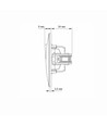 1-kanals afbryder - 86x86mm, IP20, sort