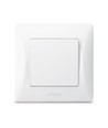 1-kanals afbryder - 86x86mm, IP20, hvid