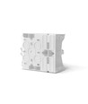 BINERA underlag til stikkontakt/afbryder - Hvid, IP20, 93x86x45mm, overflademontering