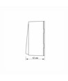 2-kanals påbygningsafbryder - 68x68mm, IP20, hvid