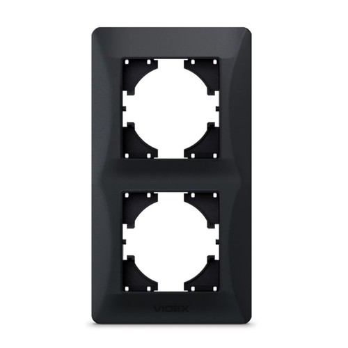 Ramme - 2-polet, vertikal, sort