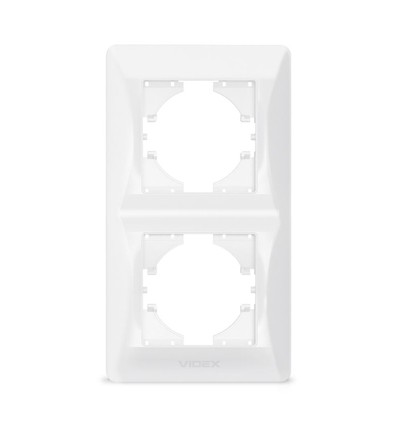 Ramme - 2-plads, vertikal, hvid