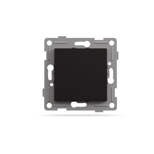 Binera blinddæksel til ramme - Sort grafit, indbygning, 72x72 mm