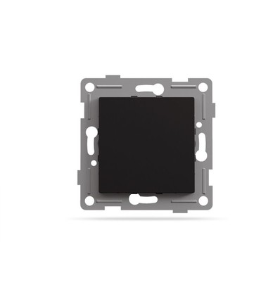Binera blinddæksel til ramme - Sort grafit, indbygning, 72x72 mm