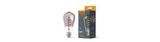 E27 4W ST64 filament LED pære - Grafit glas, 1800K-2100K, dæmpbar, flicker free