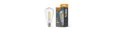 E27 6W dæmpbar LED filament pære - ST64, 630lm, 4000K neutral hvid, 360 grader