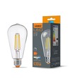 E27 6W dæmpbar LED filament pære - ST64, 630lm, 4000K neutral hvid, 360 grader