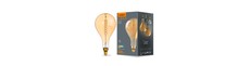 E27 8W dæmpbar LED pære - PS160, spiral filament, amber glas, 1800K, 500lm