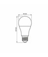 E27 12W LED pære - A60, 1180lm, 3000K, flicker free