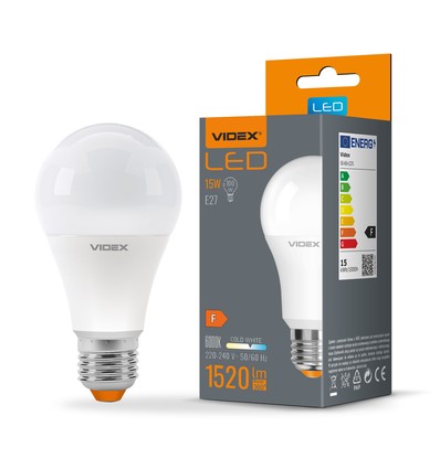 E27 15W LED pære - A65, 1520lm, 6000K, flicker free, RA88