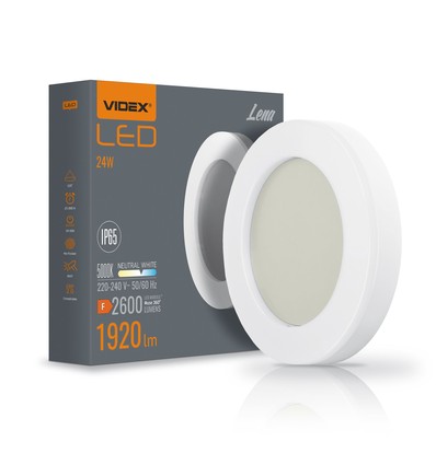 Lena væglampe 24W - neutral hvid, 230V, lysstyrke 2600, forbrug 24
