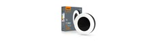 15W LED bulkhead væg/loftlampe, sort - 1550lm, IP65, 5000K, 190x190mm, udendørs/indendørs