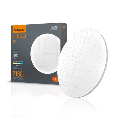 Mila loftlampe 24W - LED, neutral hvid, 230V, 2500lm, forbrug 24W