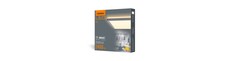 24W LED loftslampe, kvadratisk - 2900lm, 4000K, 29x29cm, hvid kant, IP20 indendørs