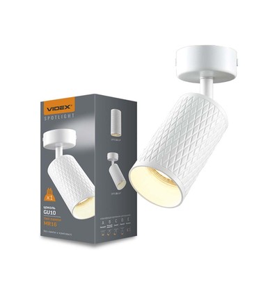 Grant spot GU10 - væg- og loft, hvid, 230V, max 30W