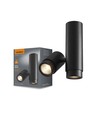 Ariza loftspotlampe GU10 - 2x, sort, 230V, max 2x30W