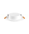 6W LED indbygningspanel - 4000K, 120°, Hul: Ø9.5-10 cm, Mål: 11,8 x 11,8 cm