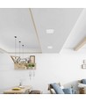 LED downlight 18W - Firkantet, neutral hvid, 230V, 2200lm, forbrug 18W
