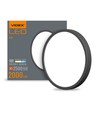 20W Ø26,4cm LED loftslampe - 2000lm, 4000K, sort kant, 170 grader, IP20 indendørs