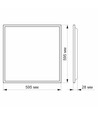 60x60 LED panel, 40W - 110lm/W, 4000K, flicker free, IP20 indendørs