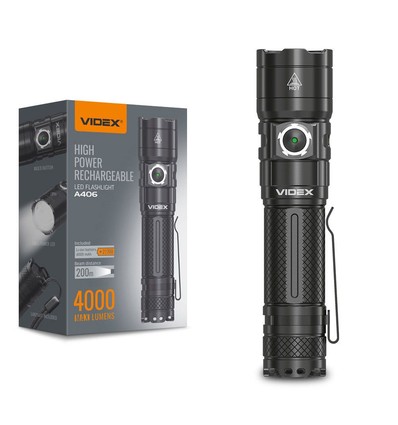 LED lommelygte - bærbar, kold hvid, lysstyrke 4000, forbrug 20W