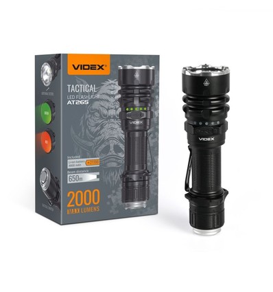 Taktisk LED-lommelygte - kold hvid