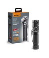 LED lommelygte, genopladelig - Magnetisk, 1000lm, USB-C, Roterbar, Hvid+rød lys