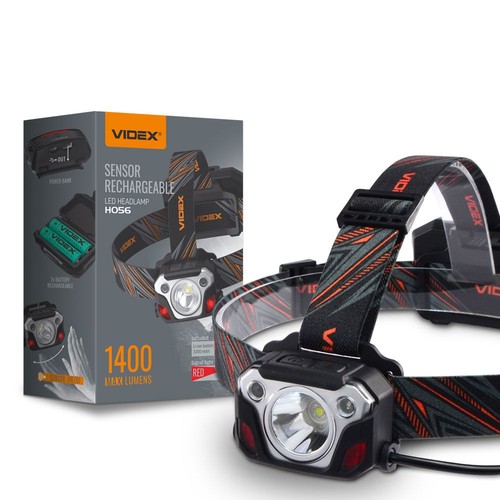 LED pandelampe - bevægelsessensor + powerbank, 4400mAh, genopladelig, IP65