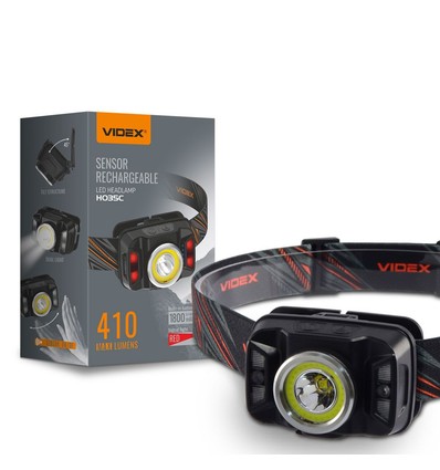 LED pandelampe - bevægelsessensor + COB, 1800mAh, genopladelig, IP65
