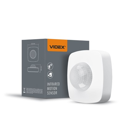 1200W PIR bevægelses- og lyssensor - Til påbygning på væg eller loft