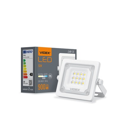 10W LED projektør - 5000K, IP65, IK08, grå, udendørs