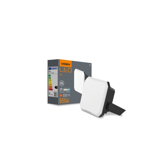 10W LED projektør - 95lm/W, IP65, 5000K, sort, udendørs